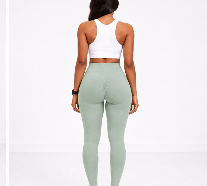 Savanchi Sculpt Fit Scrunch Leggings
