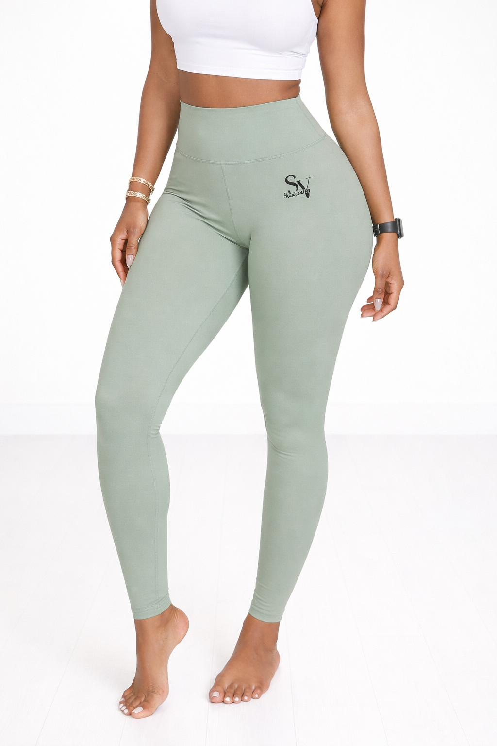 Savanchi Sculpt Fit Scrunch Leggings
