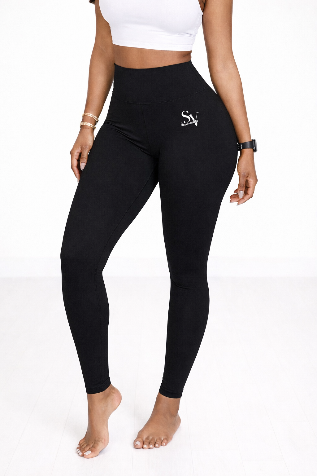 Savanchi Sculpt Fit Scrunch Leggings